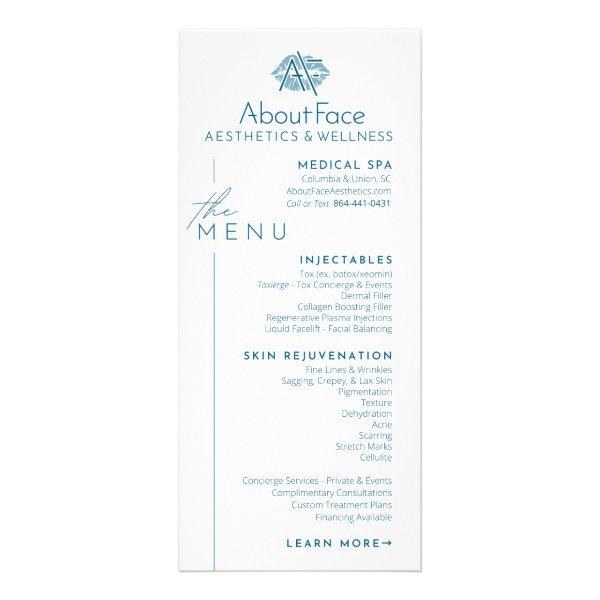 Rack CardsService Menu