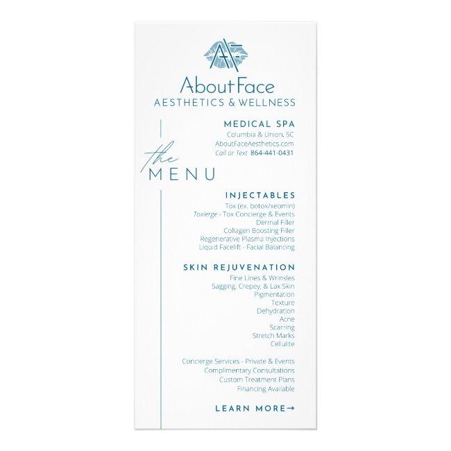 Rack CardsService Menu
