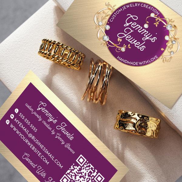 Radiant Elegant Gold Black Custom Jewelry Crafter