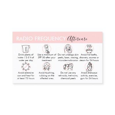 Radio Frequency Skin Tighten Aftercare Instruction