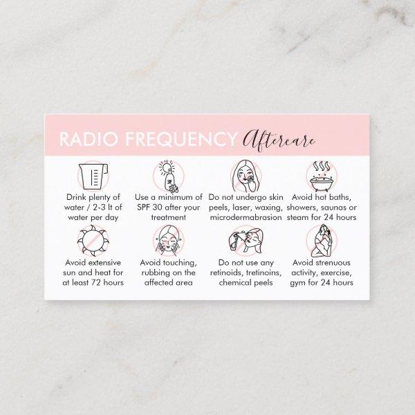 Radio Frequency Skin Tighten Aftercare Instruction