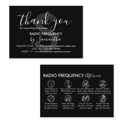 Radio Frequency Skin Tighten Aftercare Thank you