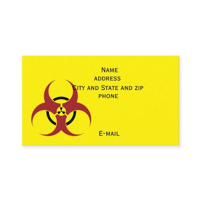 Radioactive Biohazard in red and black