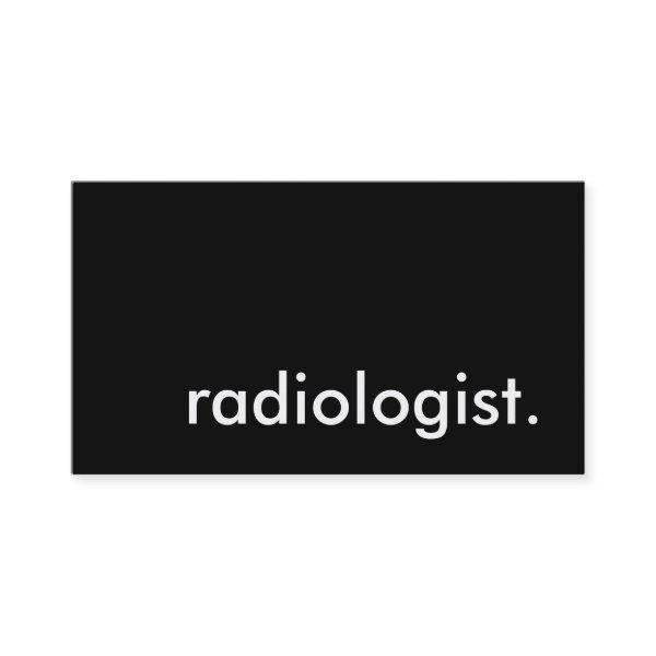 radiologist.