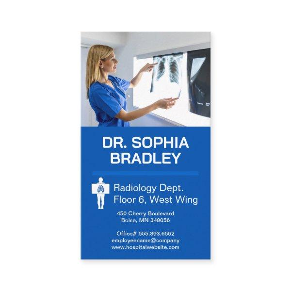 Radiologist Examining Patient X-ray