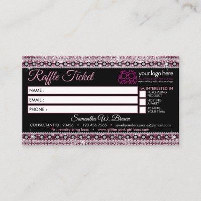 Raffle-Ticket Glitz Pink Jewelry Store