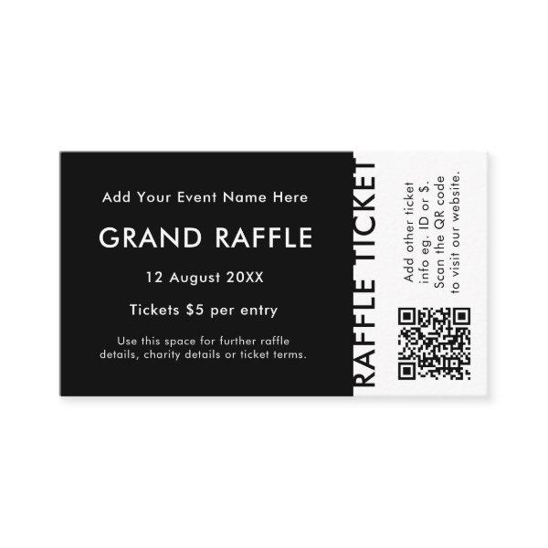 Raffle Ticket | QR Code Prize Draw Event Ticket