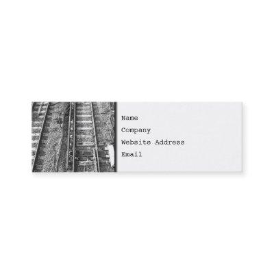 Railroad Tracks, Black and White Picture. Mini