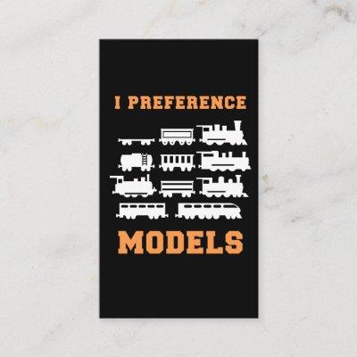 Railroad Train Lover I preference Models