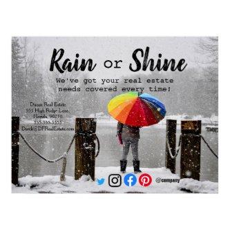 Rain clients referral real estate marketing sell p poster