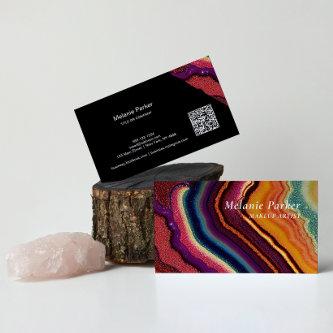 Rainbow Agate Marble QR Code