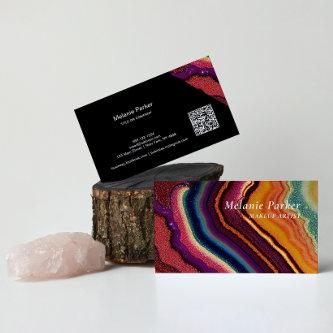 Rainbow Agate Marble QR Code