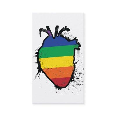rainbow anatomical heart