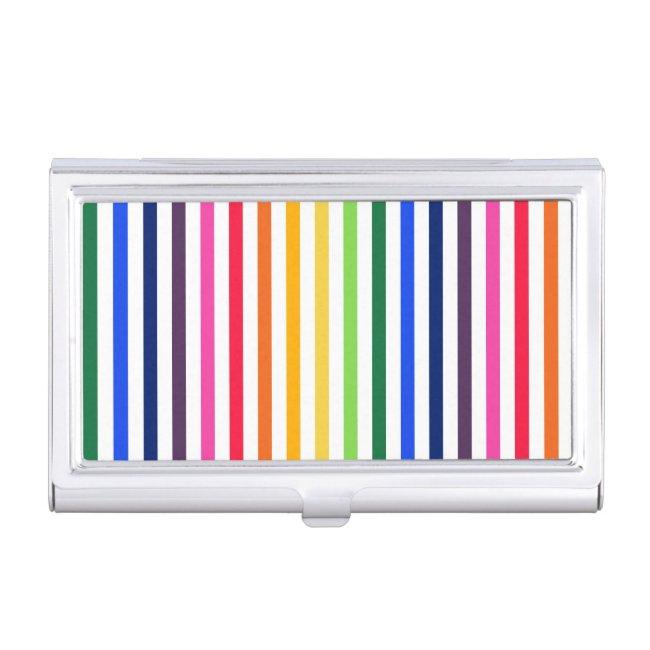 Rainbow and white stripes case