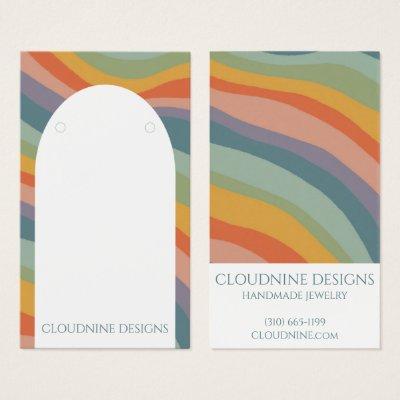 Rainbow Arch Earring Necklace Jewelry Display Card
