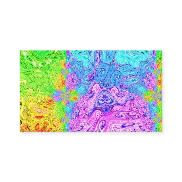 Rainbow Colorful Paint Splatter Fun Print