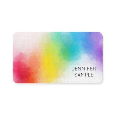 Rainbow Colors Elegant Template Modern Abstract