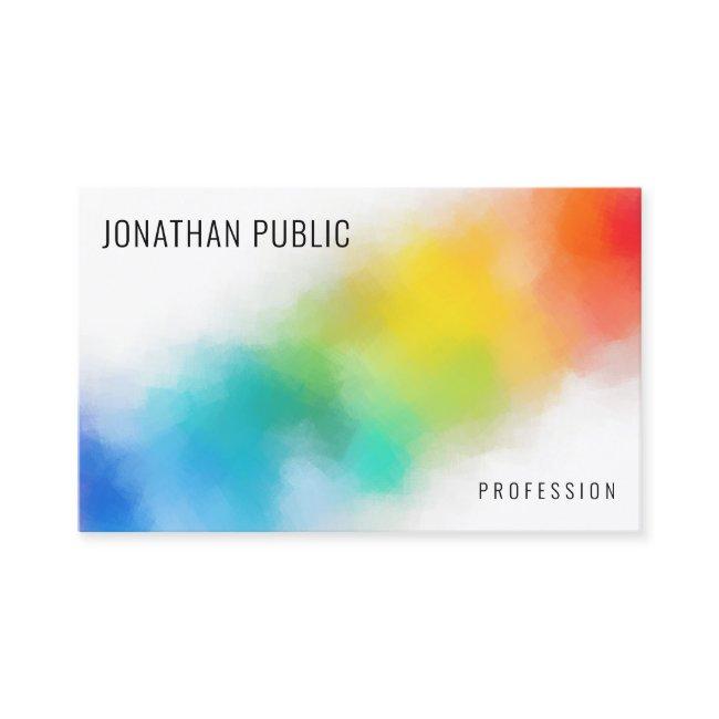 Rainbow Colors Modern Colorful Abstract Template