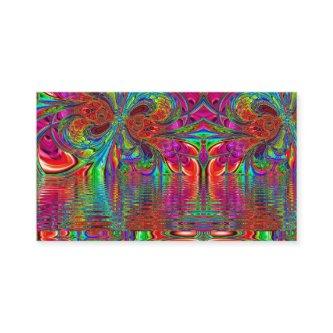 Rainbow Fantasy Mosaic Landscape Stained Glass