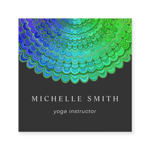 Rainbow Flower Mandala Square