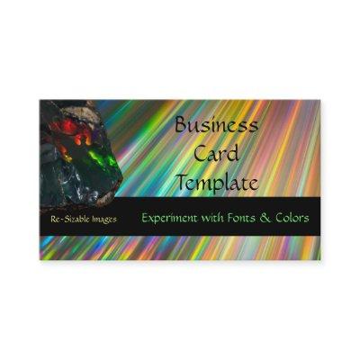 Rainbow Gem Crystal Raw Opal