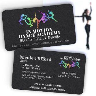 Rainbow Glitter Dance Studio Black