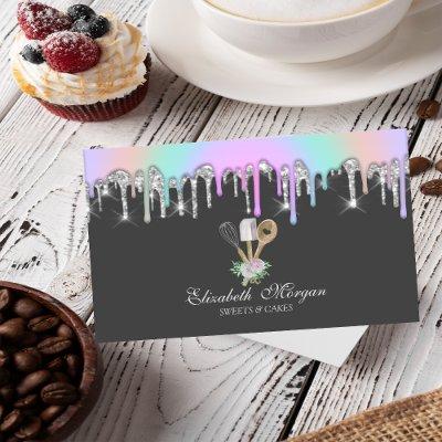 Rainbow Glitter Drips Bakery Pastry Hand Tools