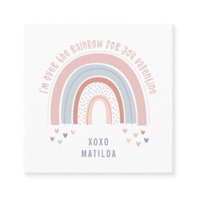 Rainbow heart cute photo classroom valentine square