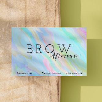 Rainbow Holographic Brow After Care Instructions