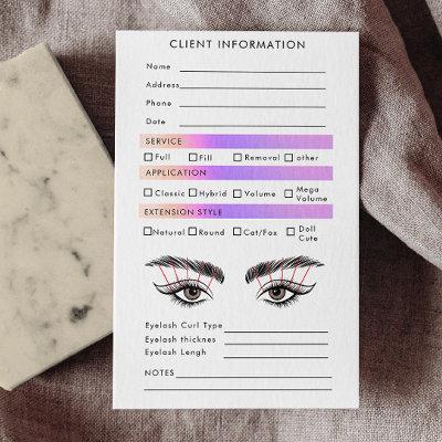 Rainbow Holographic Eyelash Extensions Map
