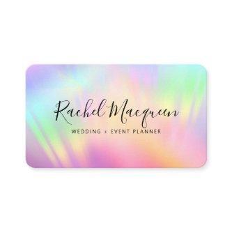 Rainbow Holographic Iridescent Unicorn Script