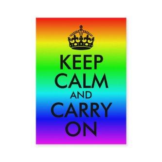 Rainbow Keep Calm and Carry On