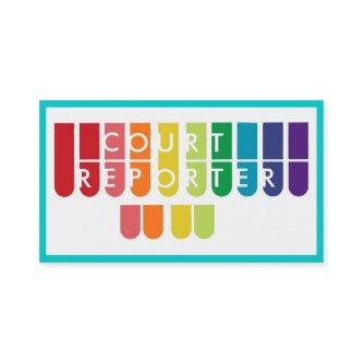 Rainbow keys court reporter custom