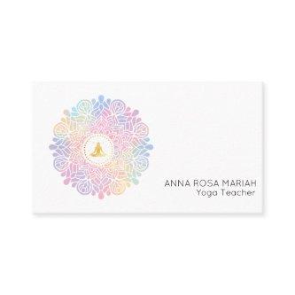 *~* Rainbow Pastel Mandala Women Meditation Energy