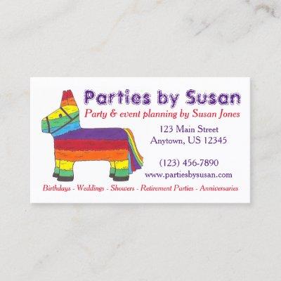 Rainbow Piñata Party Event Planner Planning