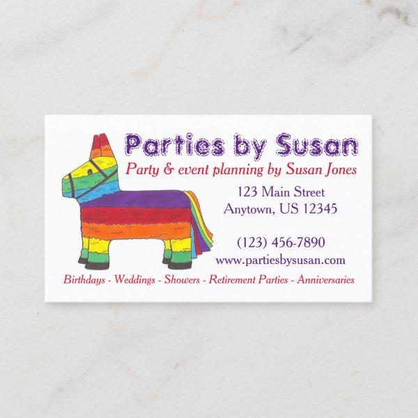 Rainbow Piñata Party Event Planner Planning