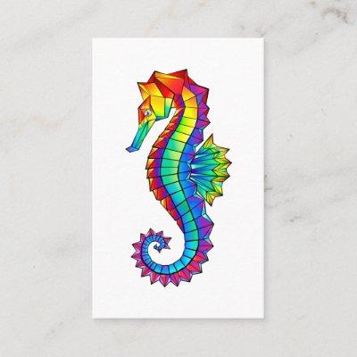 Rainbow Polygonal Seahorse