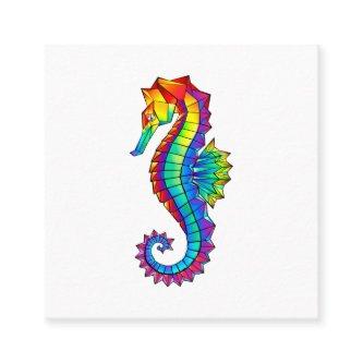 Rainbow Polygonal Seahorse Square