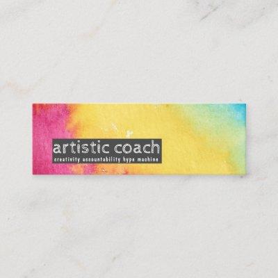 Rainbow Sherbet Artistic QR Code Stick Card