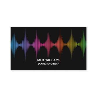 Rainbow Sound Waves Engineer Music Producer Black