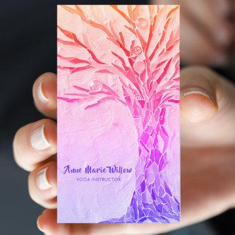 Rainbow Tree Yoga Instructor Pink