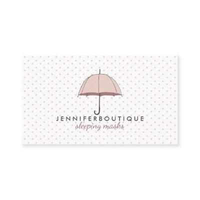 Raining Winter Polka Dots Umbrella