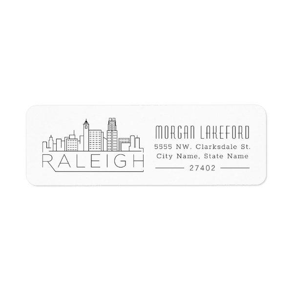 Raleigh Stylized Skyline | Label