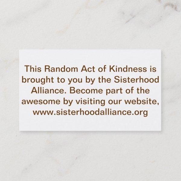 Random Act of Kindness Project Small Cards