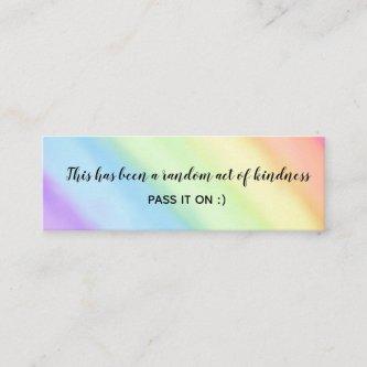 Random Act of Kindness Rainbow Gradient Ombré  Mini