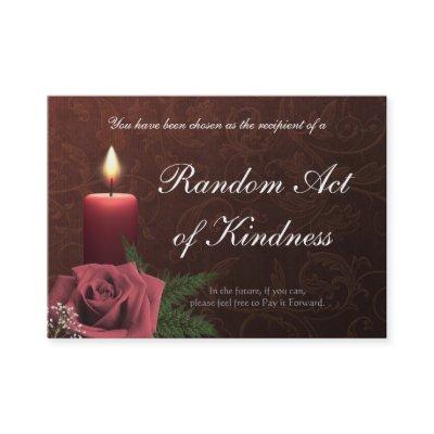 Random Acts of Kindness wallet Cards