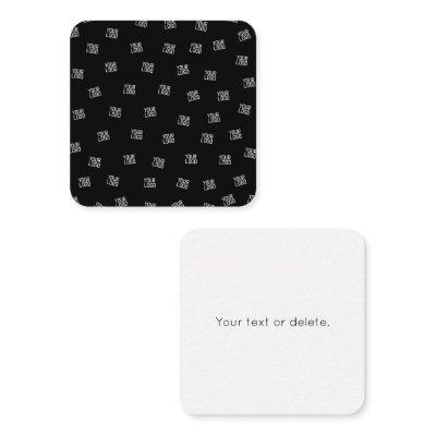 Randomly Arranged Design, Business Logo or Image Note Card