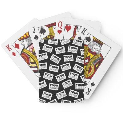 Randomly Placed Look for Your Logo or Any Photo Poker Cards