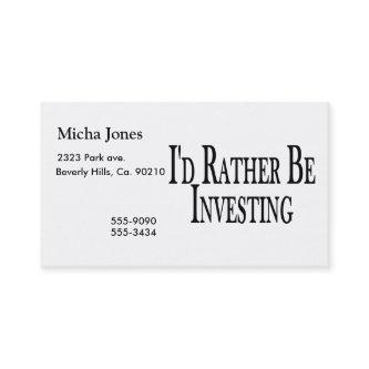 Rather Be Investing