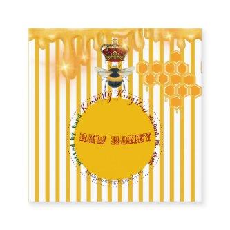 raw honey label so beautiful square
